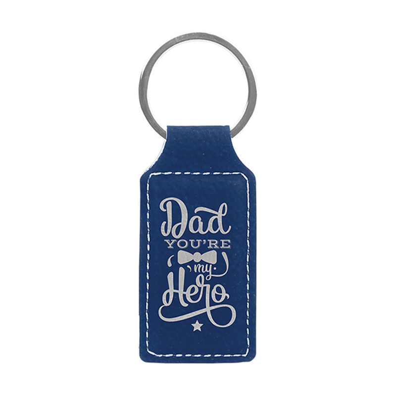 Laserable Leatherette Rectangle Keychain Laserable Leatherette Rectangle Keychain