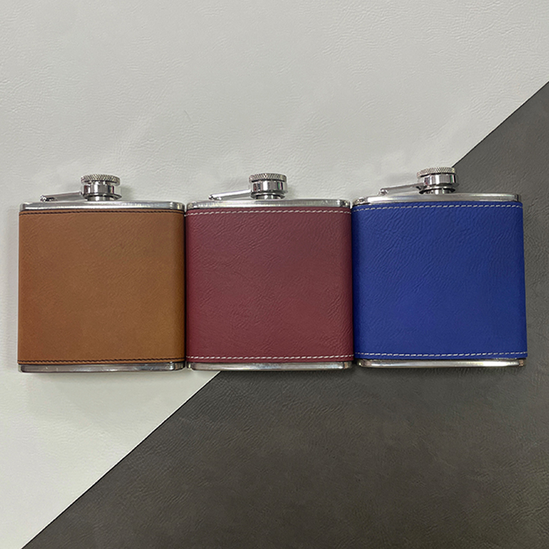 Laserable Leatherette Flasks Laserable Leatherette Flasks