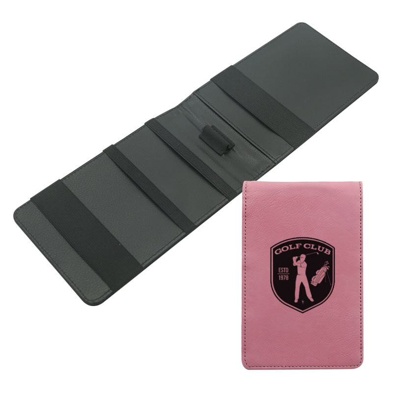 Laserable Leatherette Golf Scorecard Holder Laserable Leatherette Golf Scorecard Holder