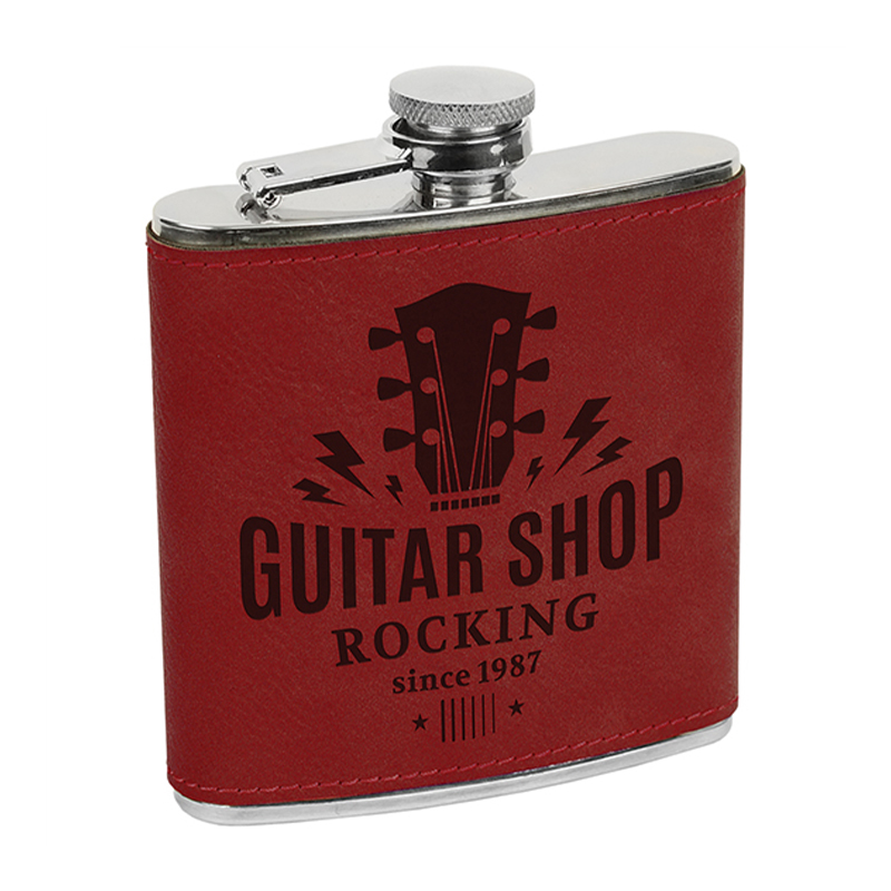 Laserable Leatherette Flasks Laserable Leatherette Flasks