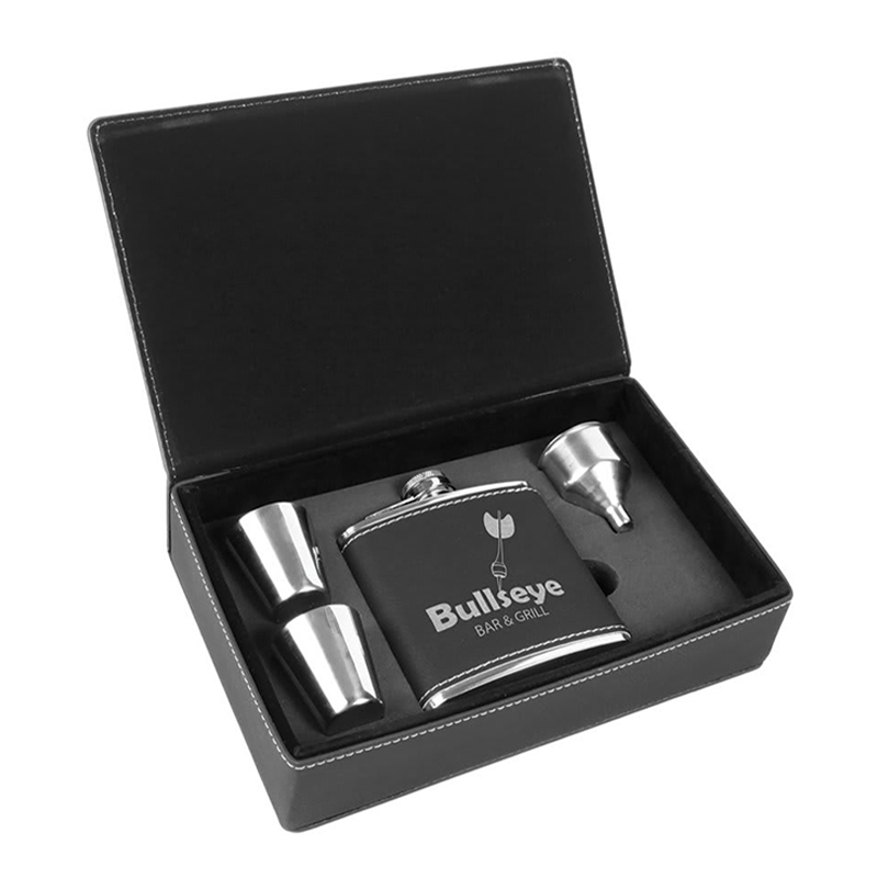 Leatherette Flask Sets Leatherette Flask Sets