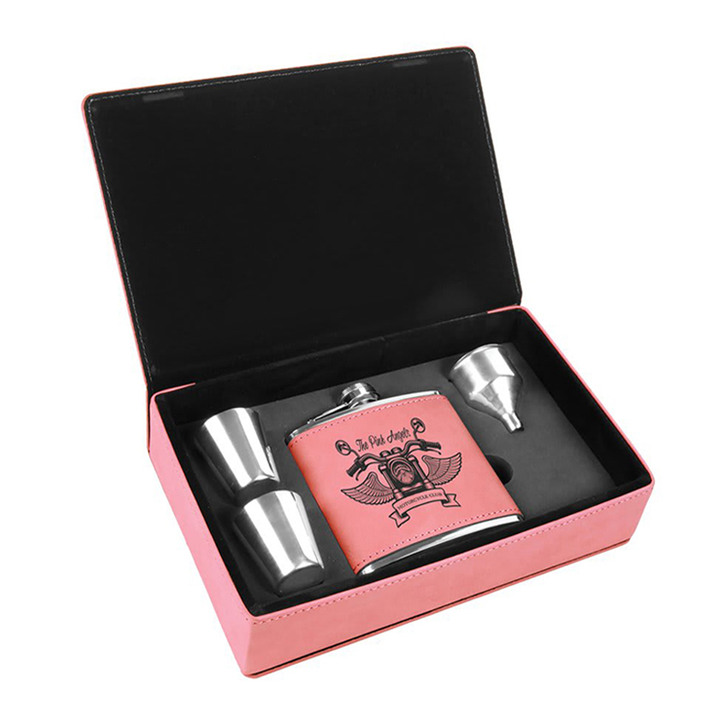 Leatherette Flask Sets Leatherette Flask Sets