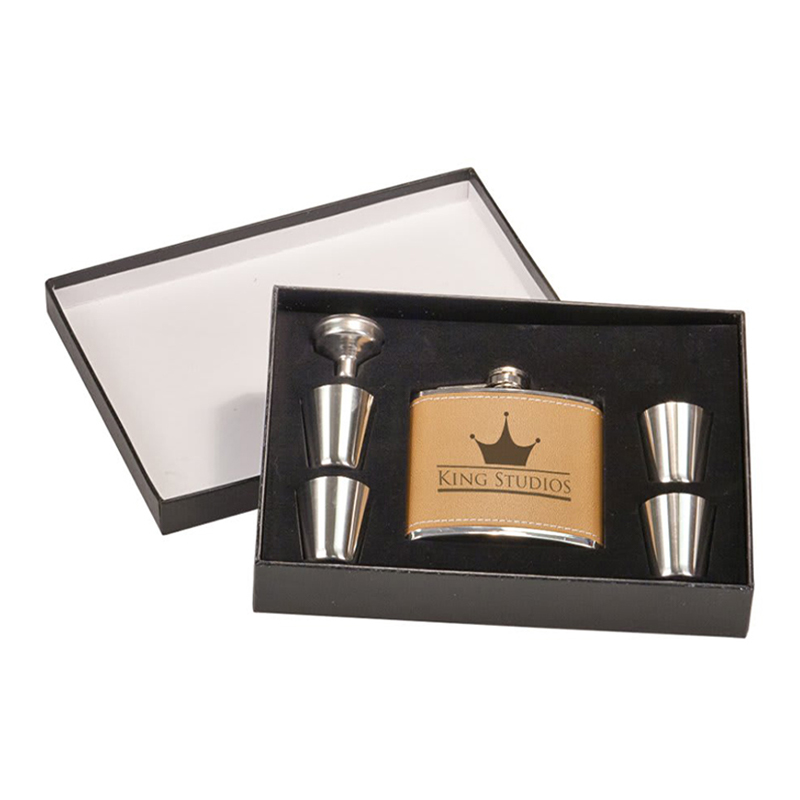 Leatherette Flask Sets Leatherette Flask Sets