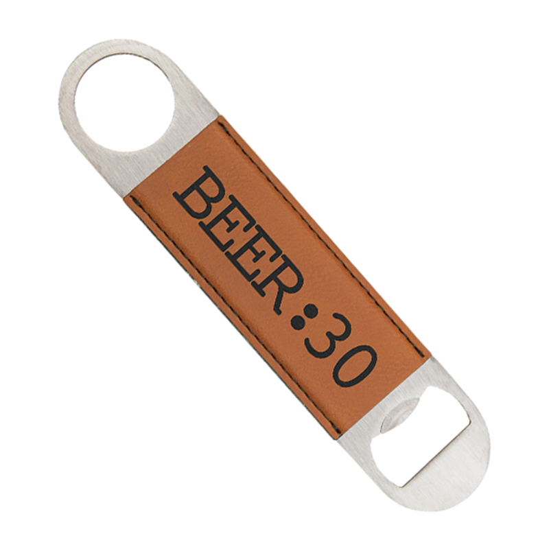 Laserable Leatherette Bottle Opener Laserable Leatherette Bottle Opener