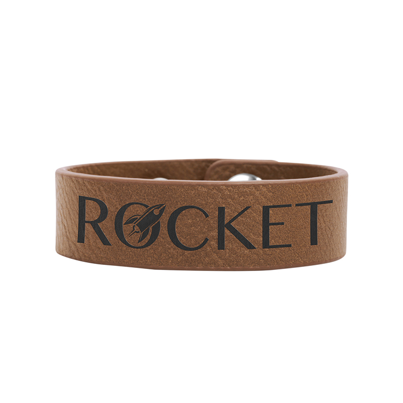 8 1/2' x 3/4' Laserable Leatherette Cuff Bracelet 8 1/2' x 3/4' Laserable Leatherette Cuff Bracelet