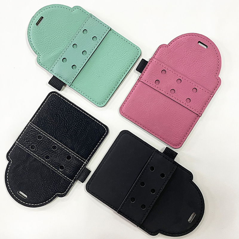 Laserable Leatherette Golf Bag Tag with Tees Laserable Leatherette Golf Bag Tag with Tees