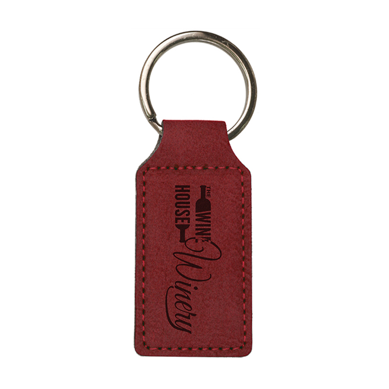 Laserable Leatherette Rectangle Keychain Laserable Leatherette Rectangle Keychain