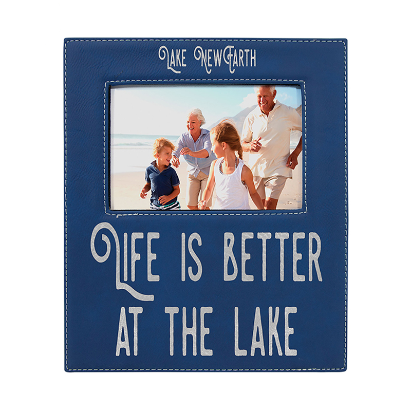 4' x 6' Leatherette Photo Frame with 4 1/4' x 7 7/8' Engraving Area 4' x 6' Leatherette Photo Frame with 4 1/4' x 7 7/8' Engraving Area
