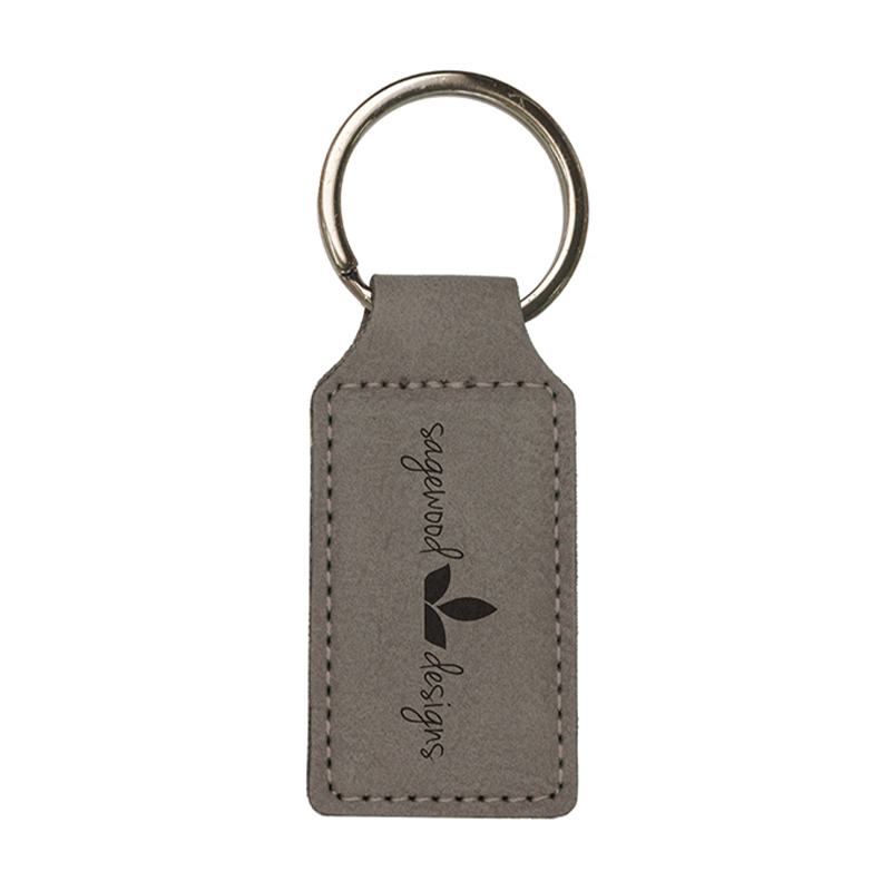 Laserable Leatherette Rectangle Keychain Laserable Leatherette Rectangle Keychain
