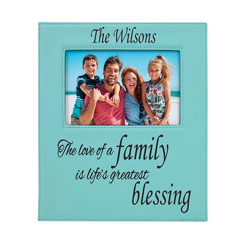 4' x 6' Leatherette Photo Frame with 4 1/4' x 7 7/8' Engraving Area 4' x 6' Leatherette Photo Frame with 4 1/4' x 7 7/8' Engraving Area