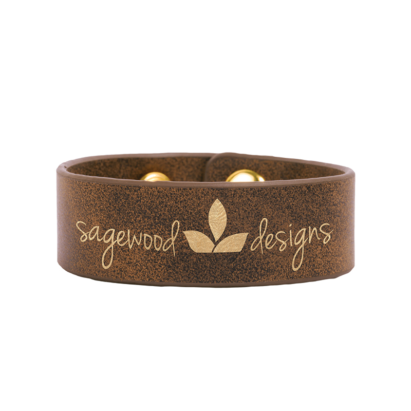 8 1/2' x 3/4' Laserable Leatherette Cuff Bracelet 8 1/2' x 3/4' Laserable Leatherette Cuff Bracelet