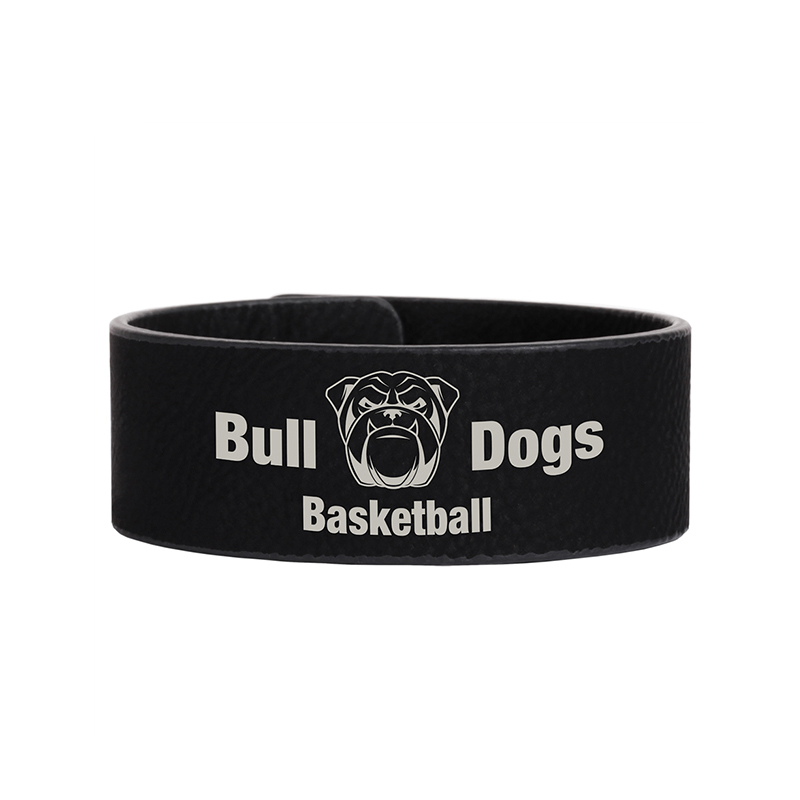 8 1/2' x 3/4' Laserable Leatherette Cuff Bracelet 8 1/2' x 3/4' Laserable Leatherette Cuff Bracelet