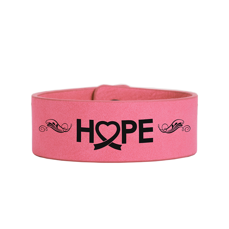 9 1/2' x 1' Laserable Leatherette Cuff Bracelet 9 1/2' x 1' Laserable Leatherette Cuff Bracelet