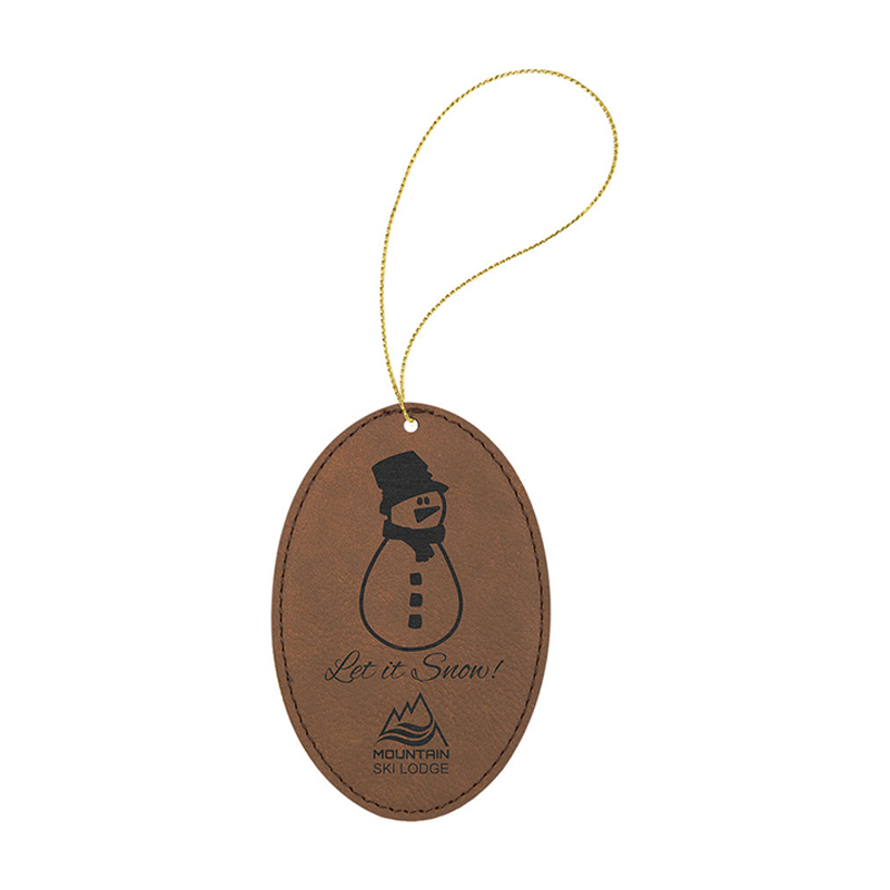 Laserable Leatherette Oval Ornament Laserable Leatherette Oval Ornament