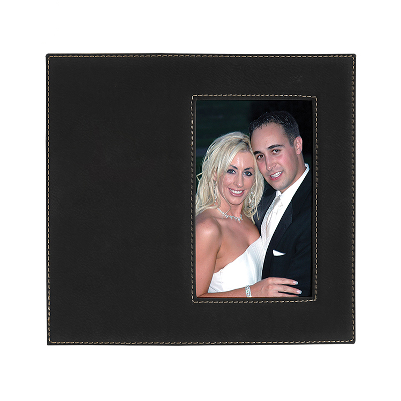 4' x 6' Leatherette Photo Frame with 4 1/4' x 7 7/8' Engraving Area 4' x 6' Leatherette Photo Frame with 4 1/4' x 7 7/8' Engraving Area