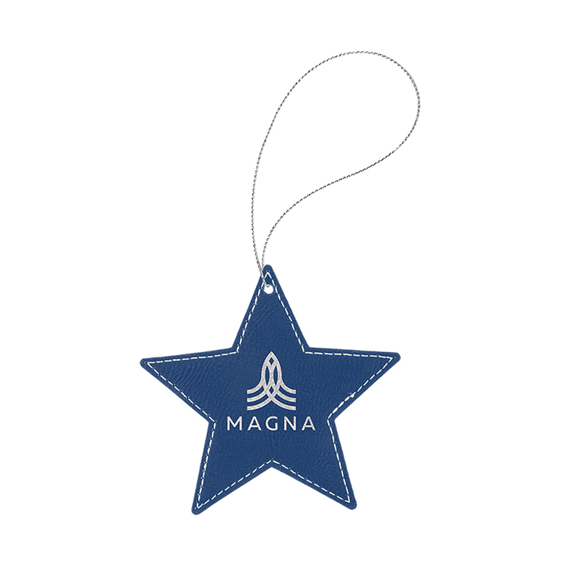 Laserable Leatherette Star Ornament Laserable Leatherette Star Ornament
