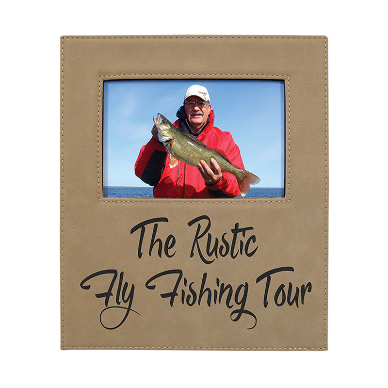 4' x 6' Leatherette Photo Frame with 4 1/4' x 7 7/8' Engraving Area 4' x 6' Leatherette Photo Frame with 4 1/4' x 7 7/8' Engraving Area