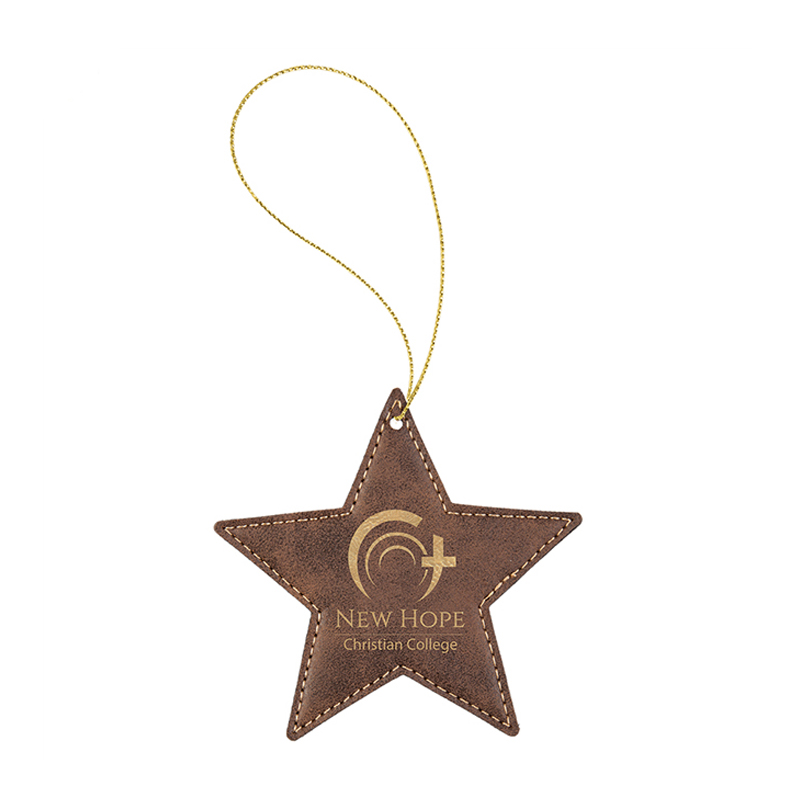 Laserable Leatherette Star Ornament Laserable Leatherette Star Ornament