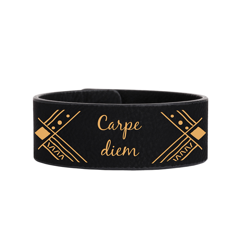 9 1/2' x 1' Laserable Leatherette Cuff Bracelet 9 1/2' x 1' Laserable Leatherette Cuff Bracelet