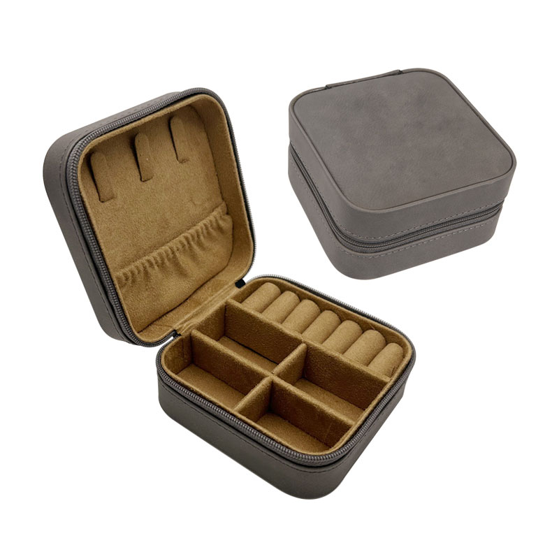4×4 Laserable Leatherette Travel Jewelry Box with Black Lining 4×4 Laserable Leatherette Travel Jewelry Box with Black Lining