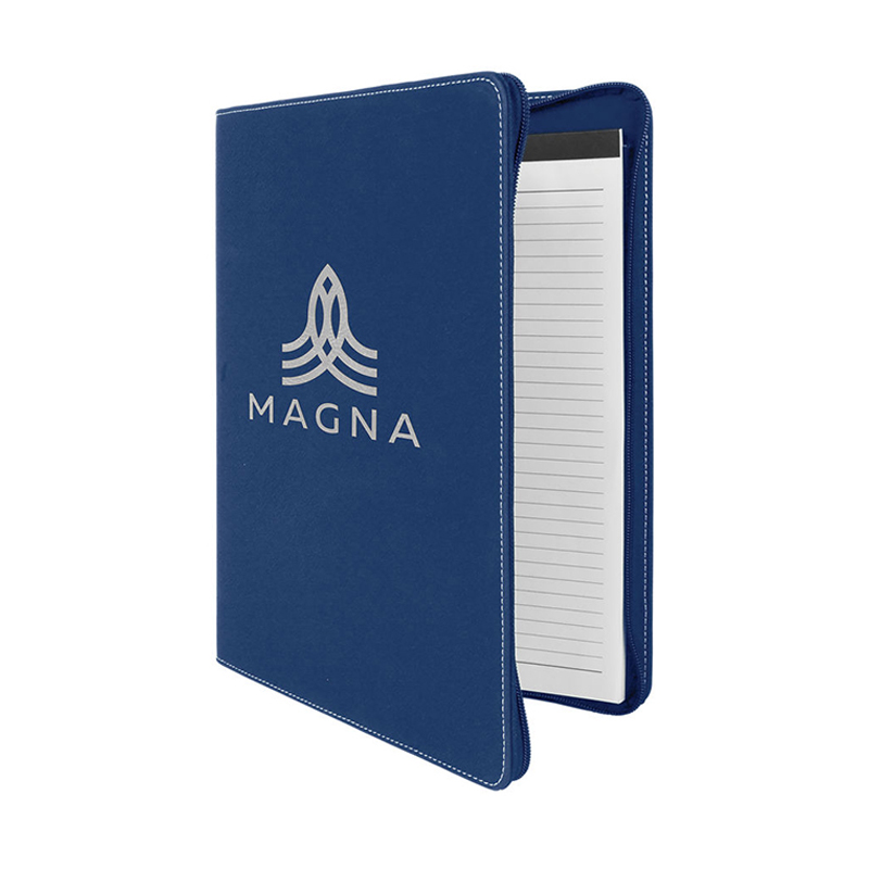 9 1/2' × 12'Leatherette Portfolio with zipper 9 1/2' × 12'Leatherette Portfolio with zipper