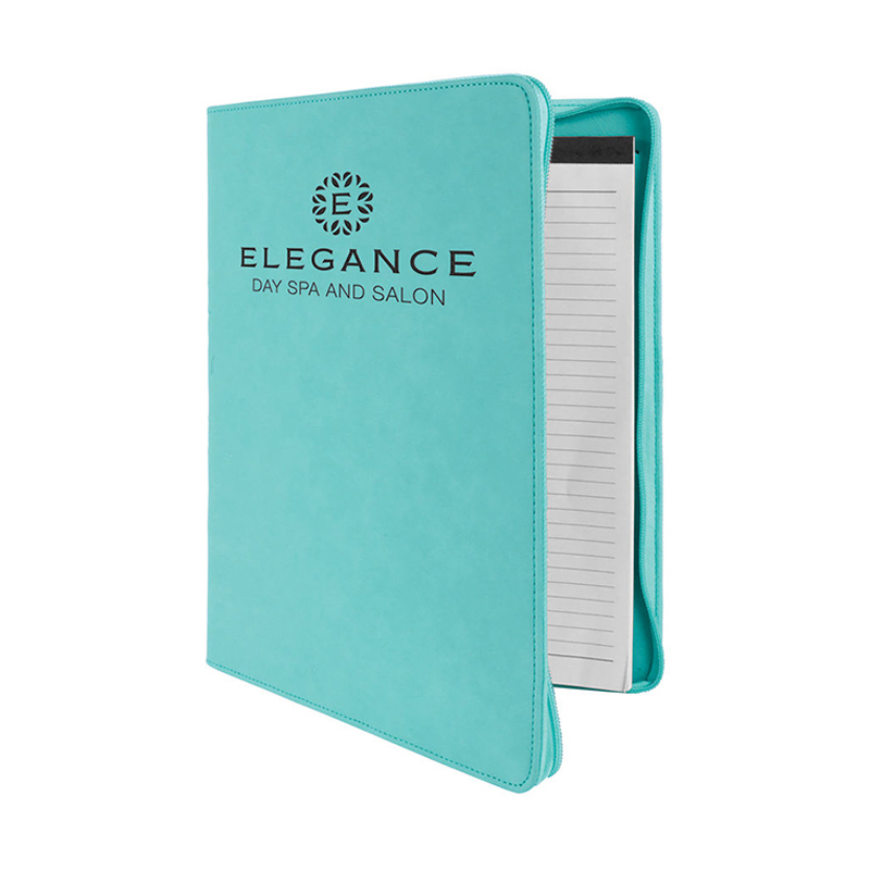 9 1/2' × 12'Leatherette Portfolio with zipper 9 1/2' × 12'Leatherette Portfolio with zipper