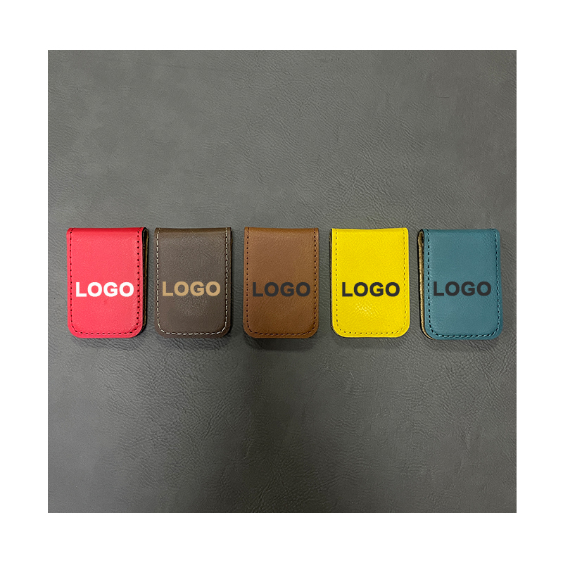 Laserable Leatherette Money Clip Laserable Leatherette Money Clip