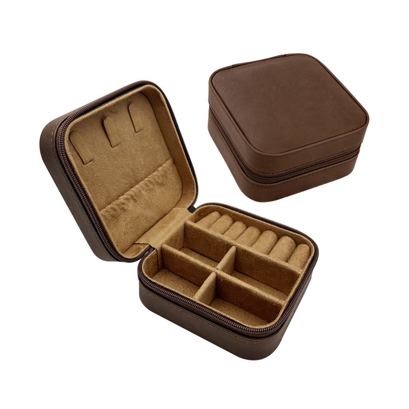 4×4 Laserable Leatherette Travel Jewelry Box with Black Lining 4×4 Laserable Leatherette Travel Jewelry Box with Black Lining