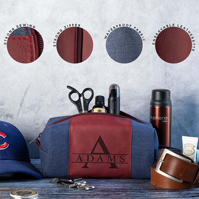 Laserable Leatherette Toiletry Bag Laserable Leatherette Toiletry Bag