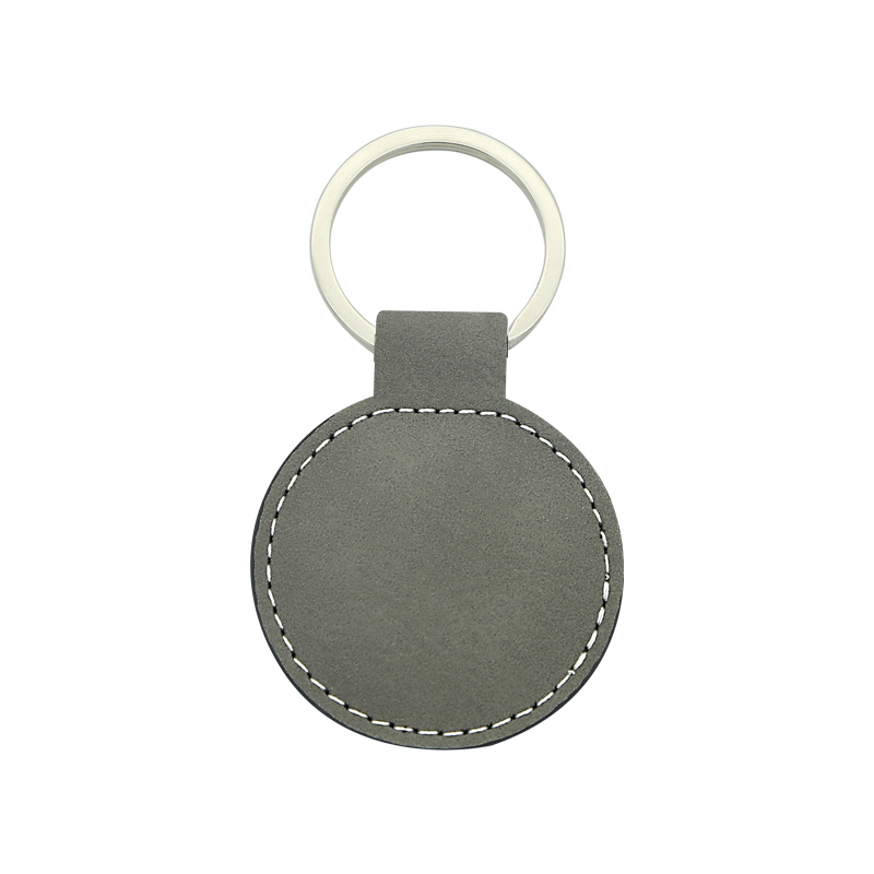 Laserable Leatherette Round Keychain Laserable Leatherette Round Keychain