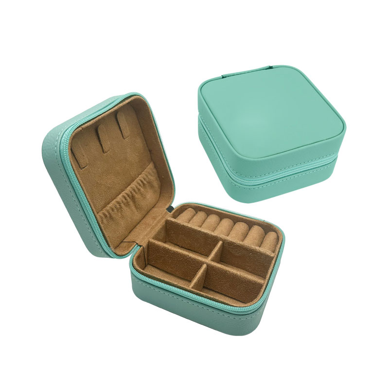 4×4 Laserable Leatherette Travel Jewelry Box with Black Lining 4×4 Laserable Leatherette Travel Jewelry Box with Black Lining