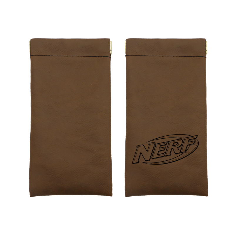 Laserable Leatherette Spring Pouch Bag Laserable Leatherette Spring Pouch Bag