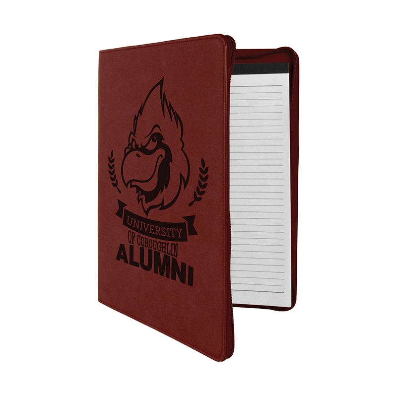 9 1/2' × 12'Leatherette Portfolio with zipper 9 1/2' × 12'Leatherette Portfolio with zipper