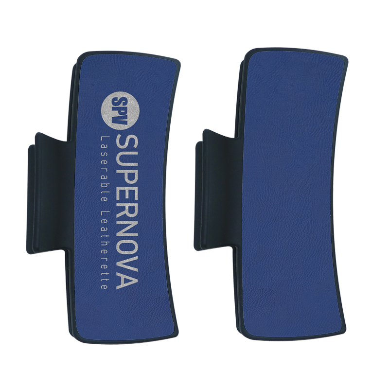 Laserable Leatherette Hair Clip Laserable Leatherette Hair Clip