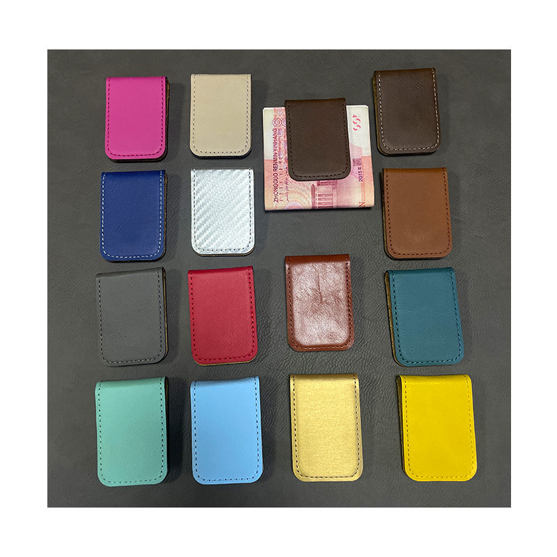 Laserable Leatherette Money Clip Laserable Leatherette Money Clip