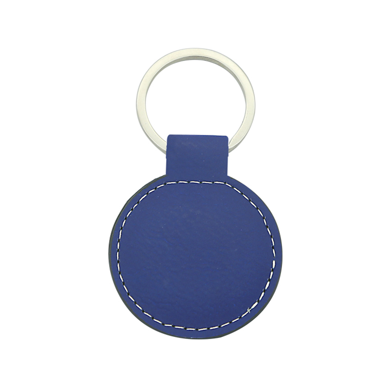Laserable Leatherette Round Keychain Laserable Leatherette Round Keychain