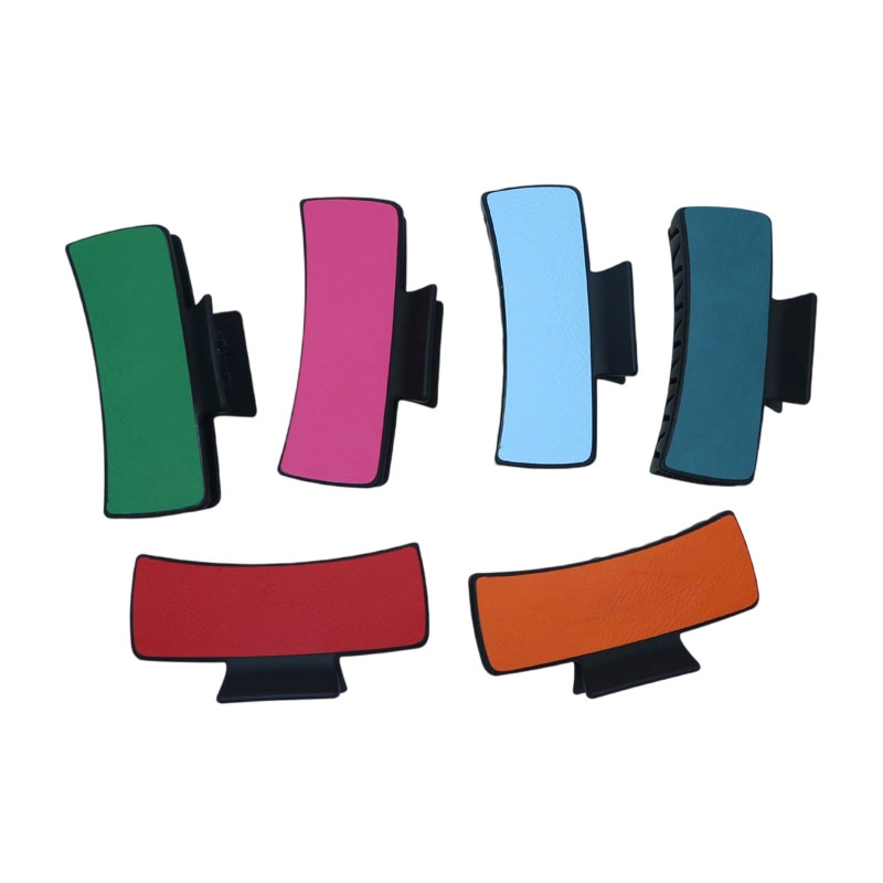 Laserable Leatherette Hair Clip