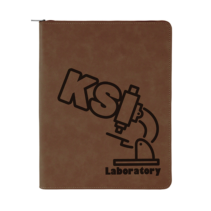 9 1/2' × 12'Leatherette Portfolio with zipper 9 1/2' × 12'Leatherette Portfolio with zipper