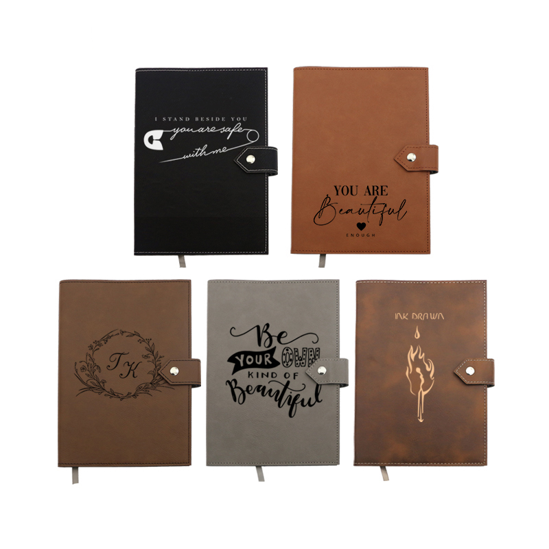 Laserable Leatherette Journal with Clasp