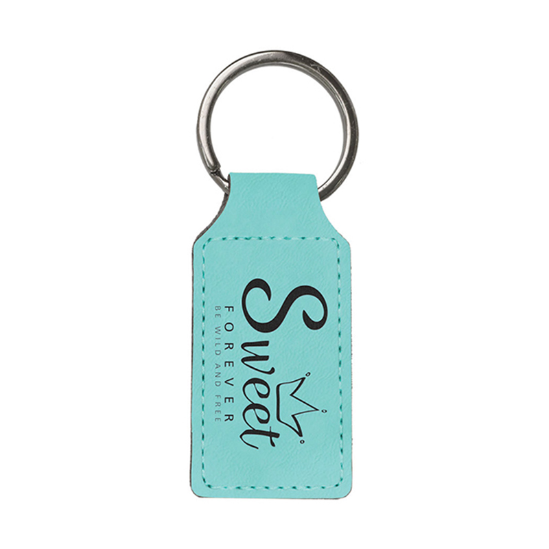 Laserable Leatherette Oval Keychain Laserable Leatherette Oval Keychain