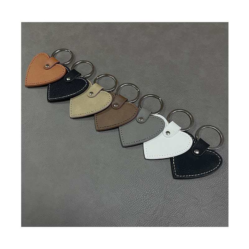 laserable Leatherette Heart Keychains with Oiled Edge laserable Leatherette Heart Keychains with Oiled Edge