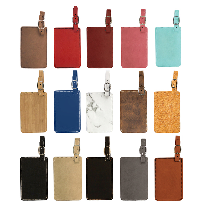 Laserable Leatherette Luggage Tags