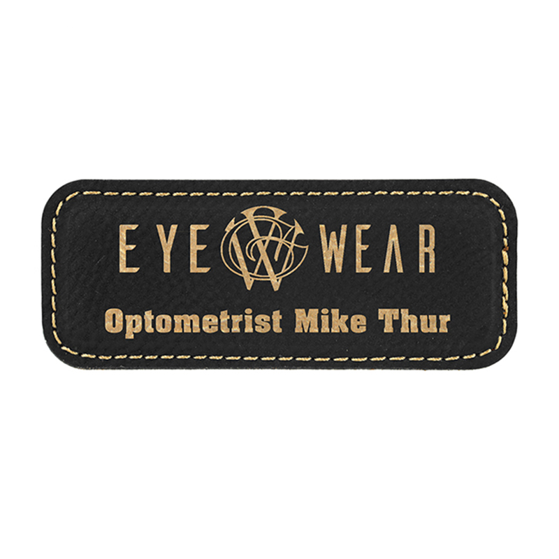 Laserable Leatherette Badge Blank with Magnet Laserable Leatherette Badge Blank with Magnet