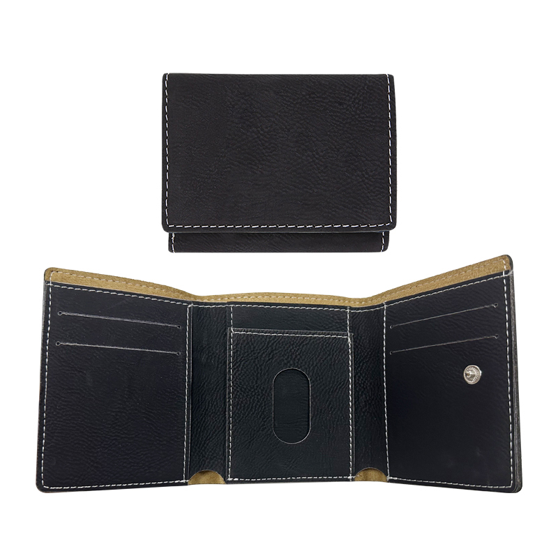 Laserable Leatherette Trifold Wallet Laserable Leatherette Trifold Wallet