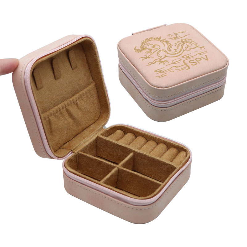4×4 Laserable Leatherette Travel Jewelry Box with Black Lining 4×4 Laserable Leatherette Travel Jewelry Box with Black Lining