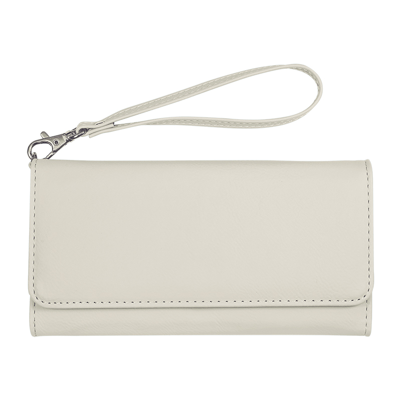 Laserable Leatherette Wallet with Strap Laserable Leatherette Wallet with Strap