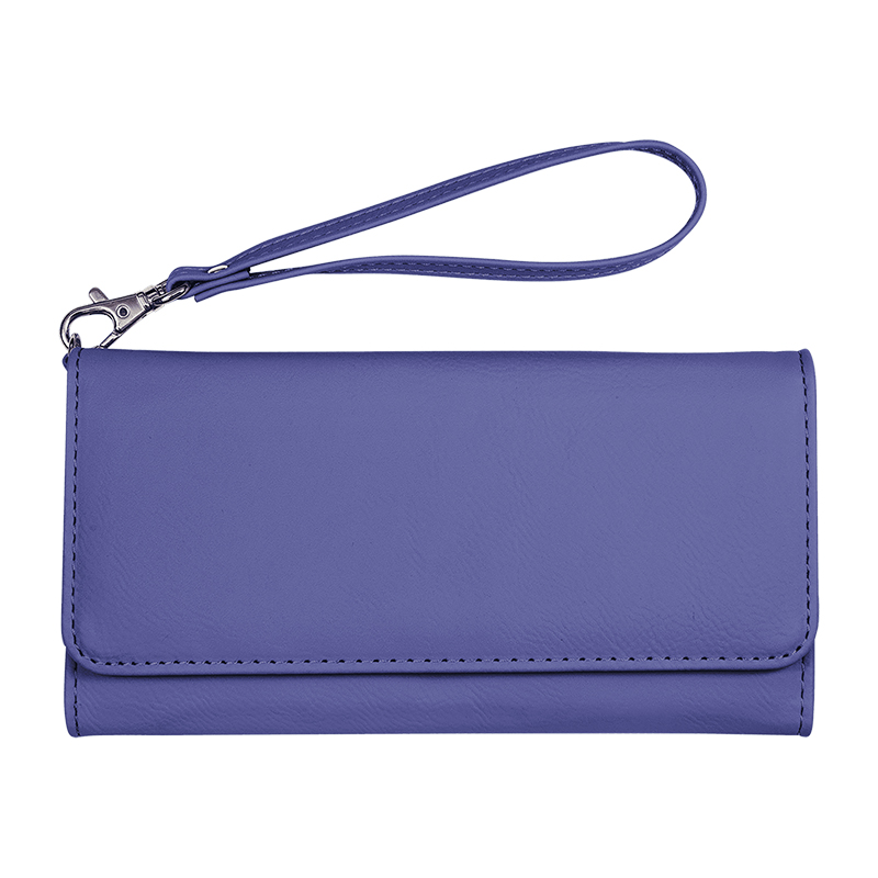 Laserable Leatherette Wallet with Strap Laserable Leatherette Wallet with Strap