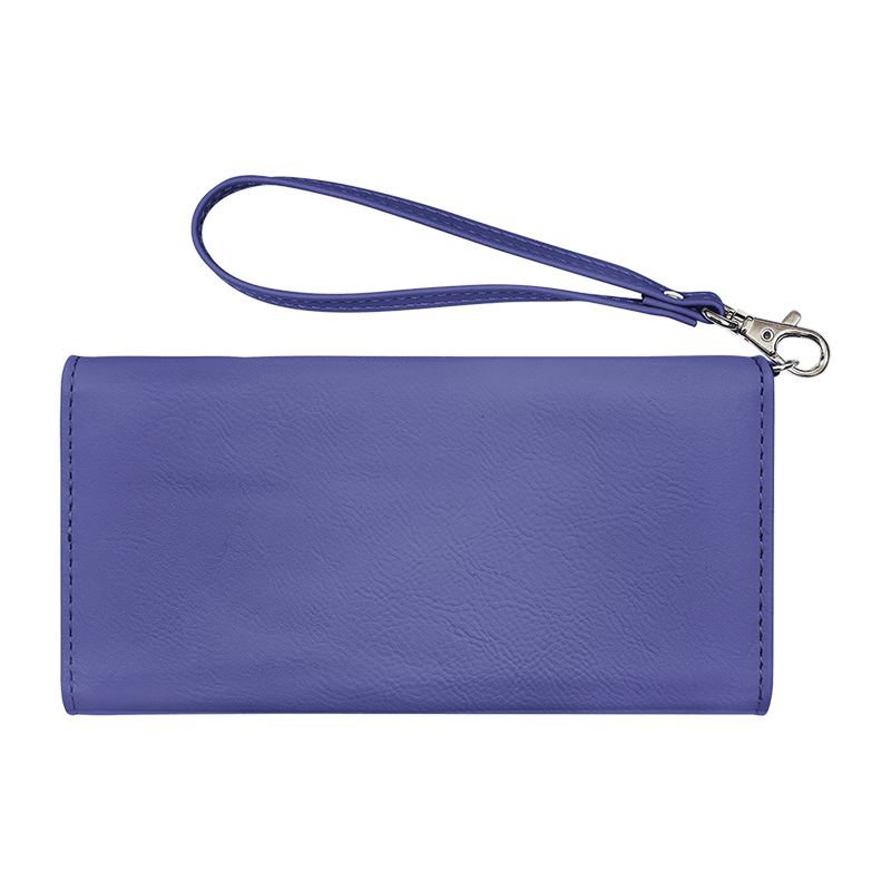 Laserable Leatherette Wallet with Strap Laserable Leatherette Wallet with Strap