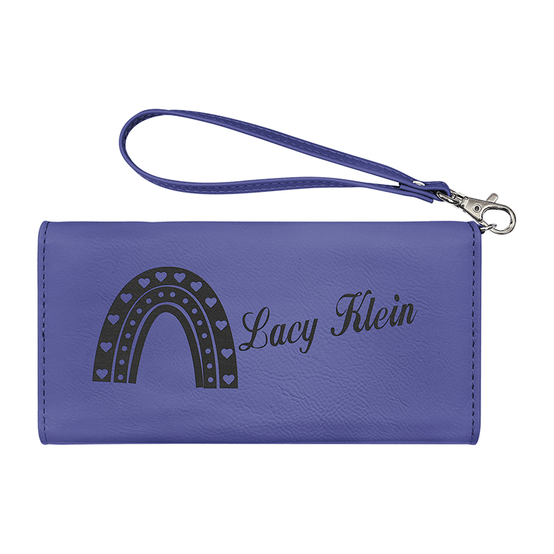 Laserable Leatherette Wallet with Strap Laserable Leatherette Wallet with Strap