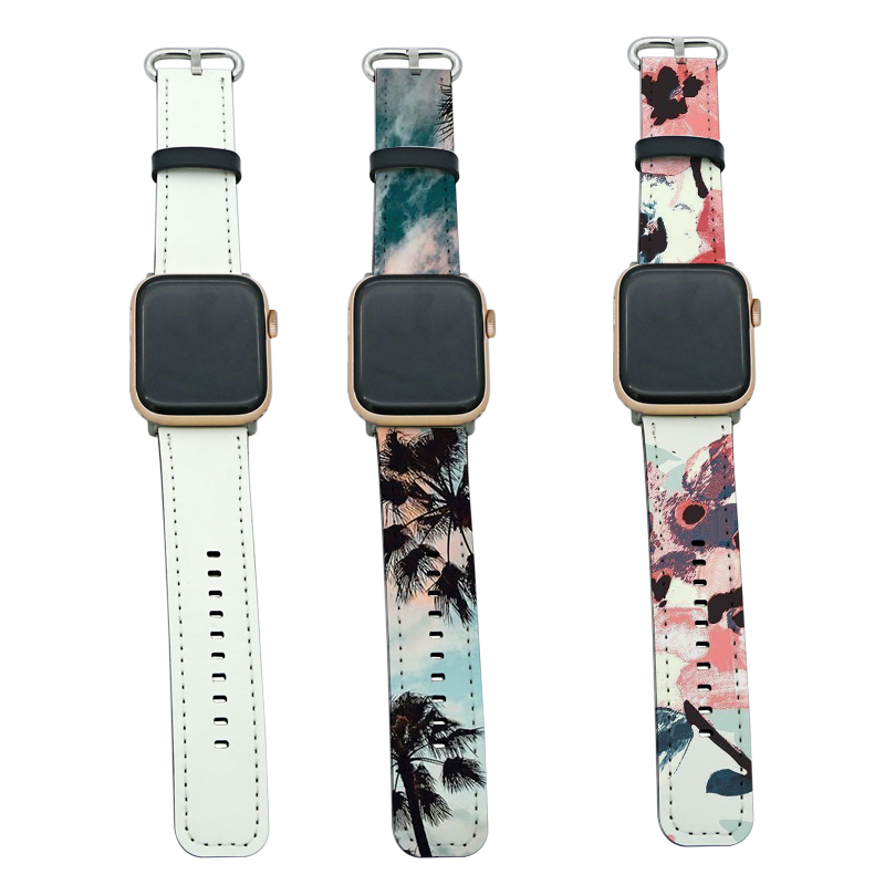 Sublimation PU Leather Apple iWatch Bands for Series 1/2/3-42mm